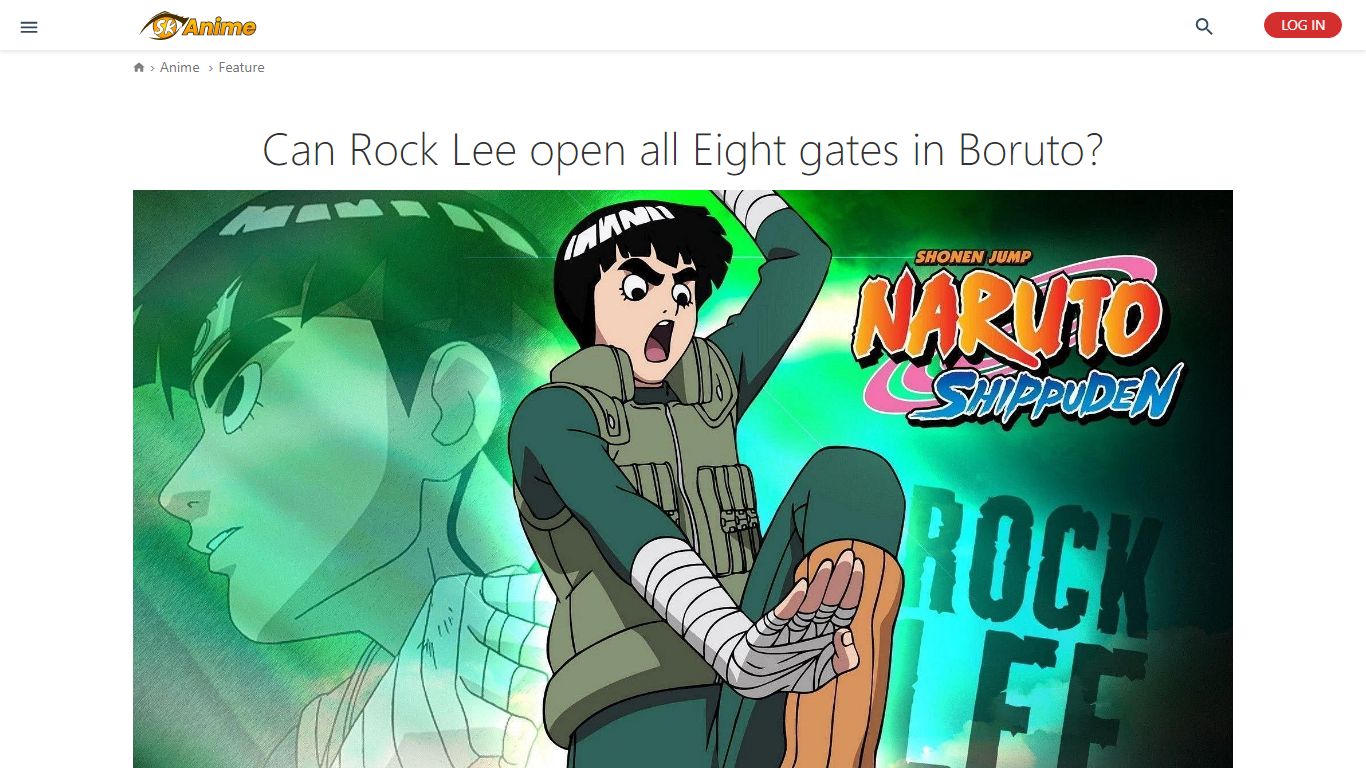 Can Rock Lee open all 8 gates? - Sportskeeda